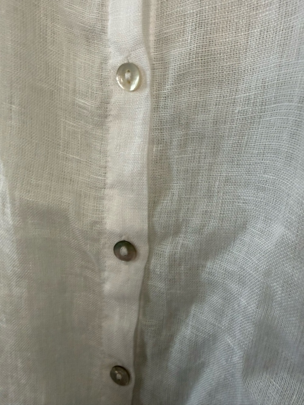 C&C California White Linen Top with Sun Logo Detail - Picture 2 of 8